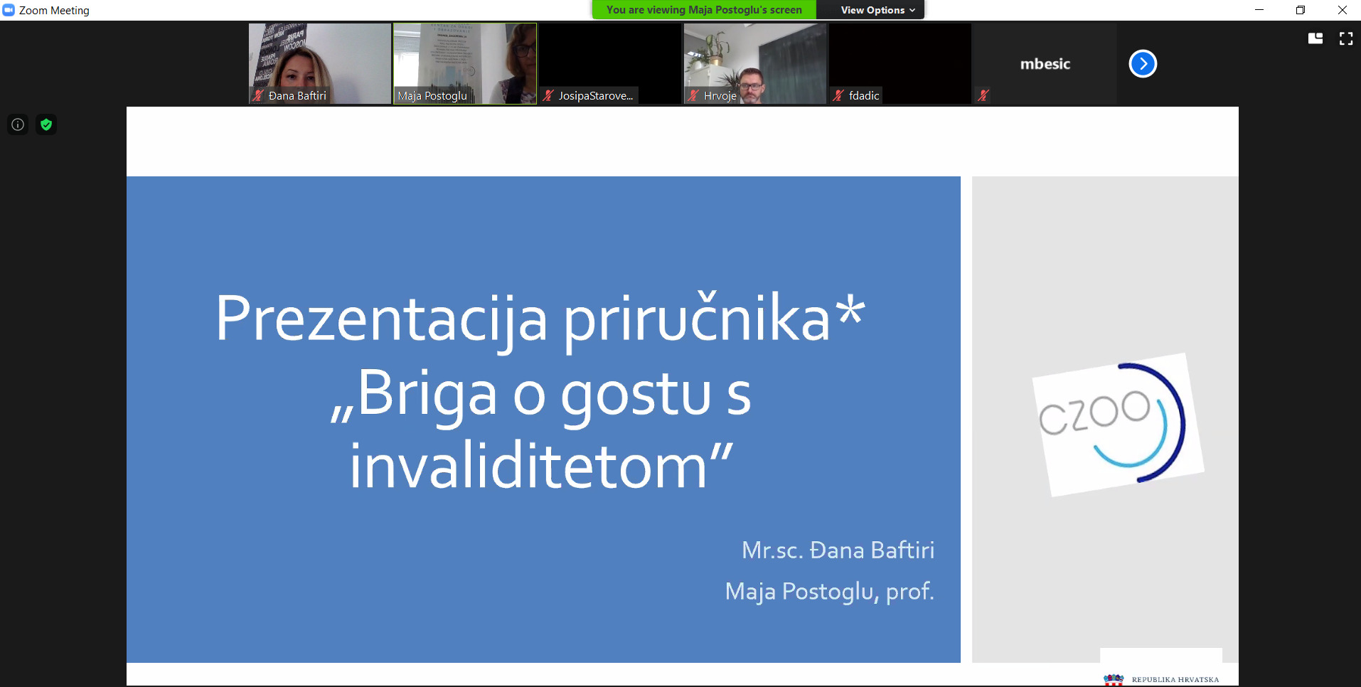 Online edukacija Turistička zajednica 29.9.